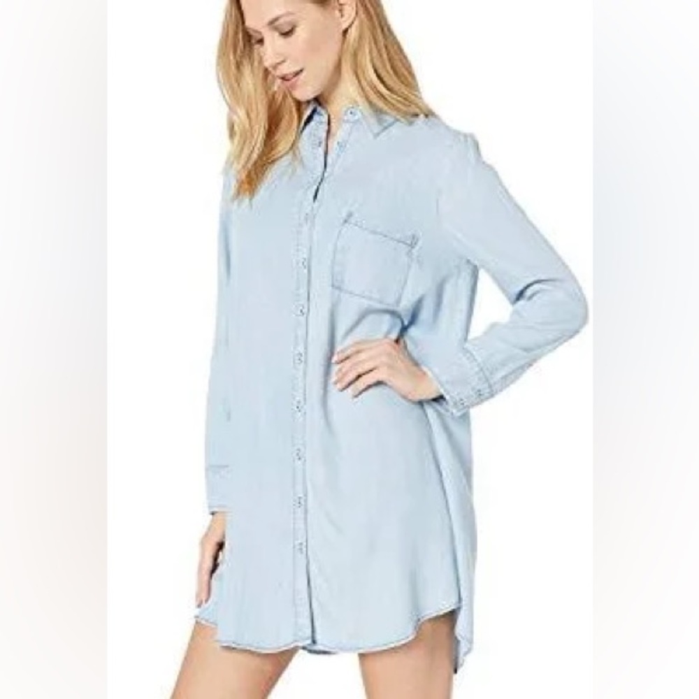 $98 NEW bb Dakota Shirty Personality Chambray Dress - Small